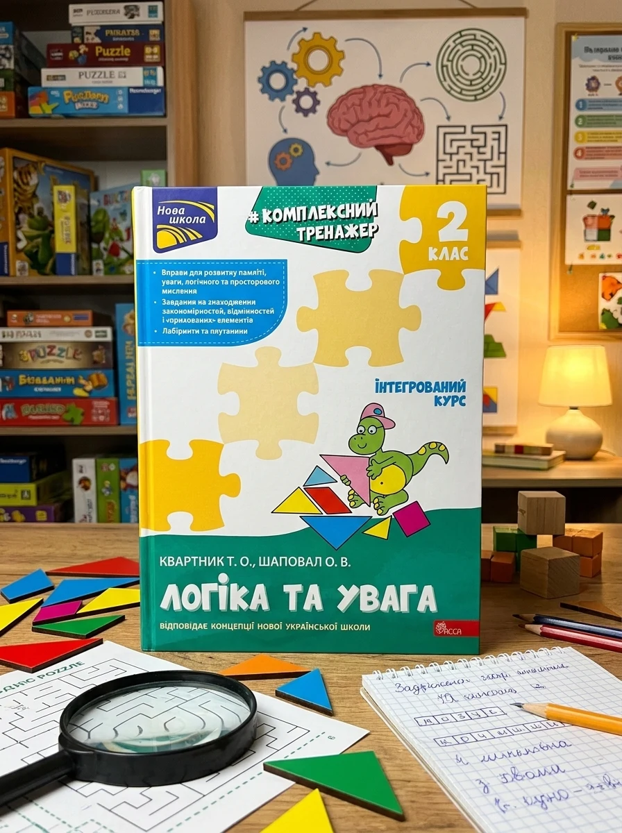 Комплексний тренажер. Логіка та увага. 2 клас — Розвивальні книги