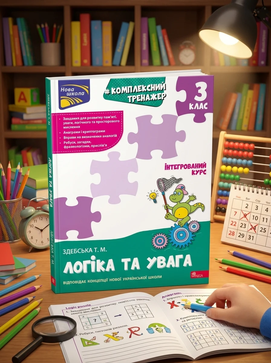 Комплексний тренажер. Логіка та увага. 3 клас — Розвивальні книги