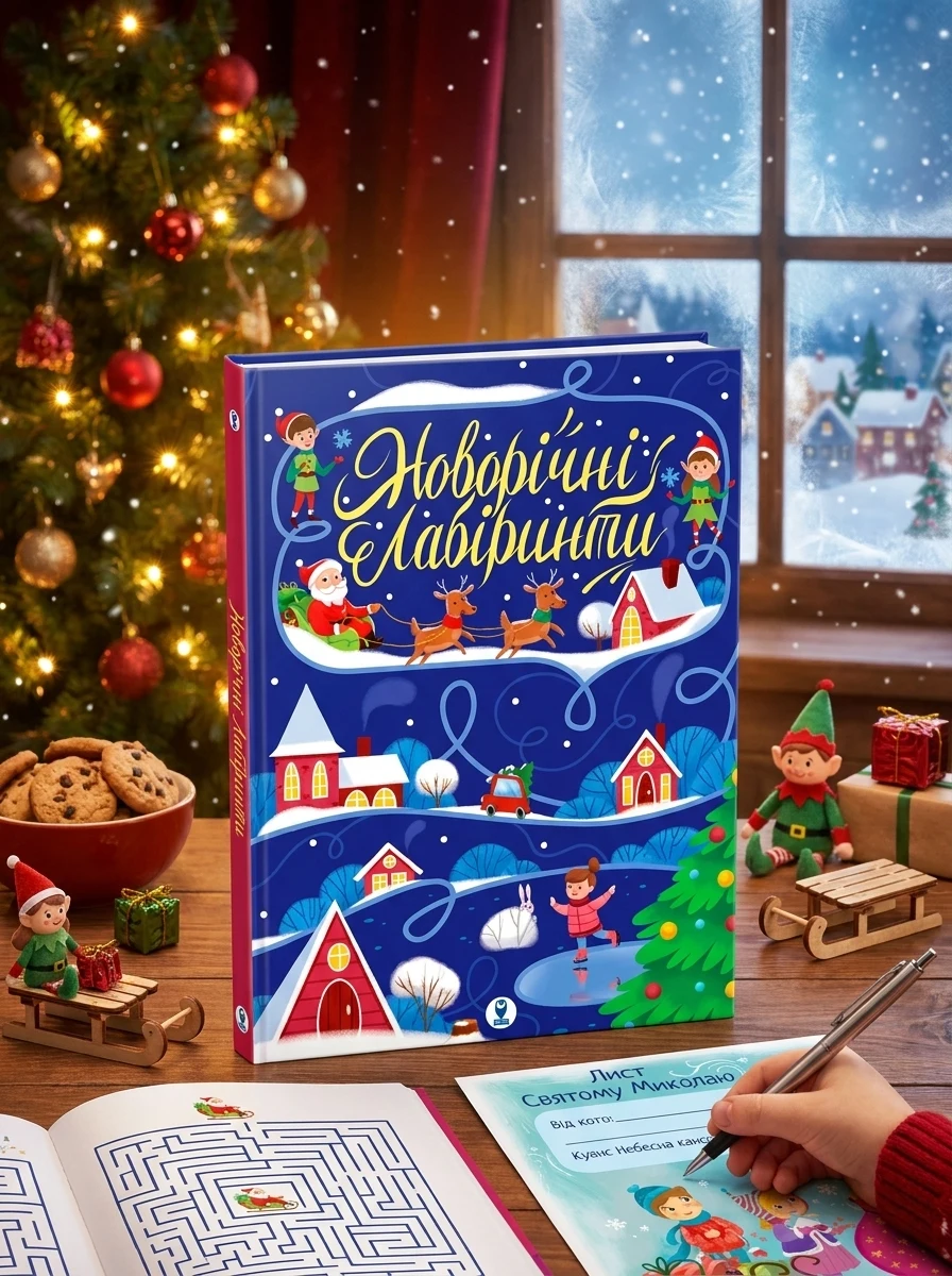 Комплект «Новорічні лабіринти і Лист Святому Миколаю» — фото 2