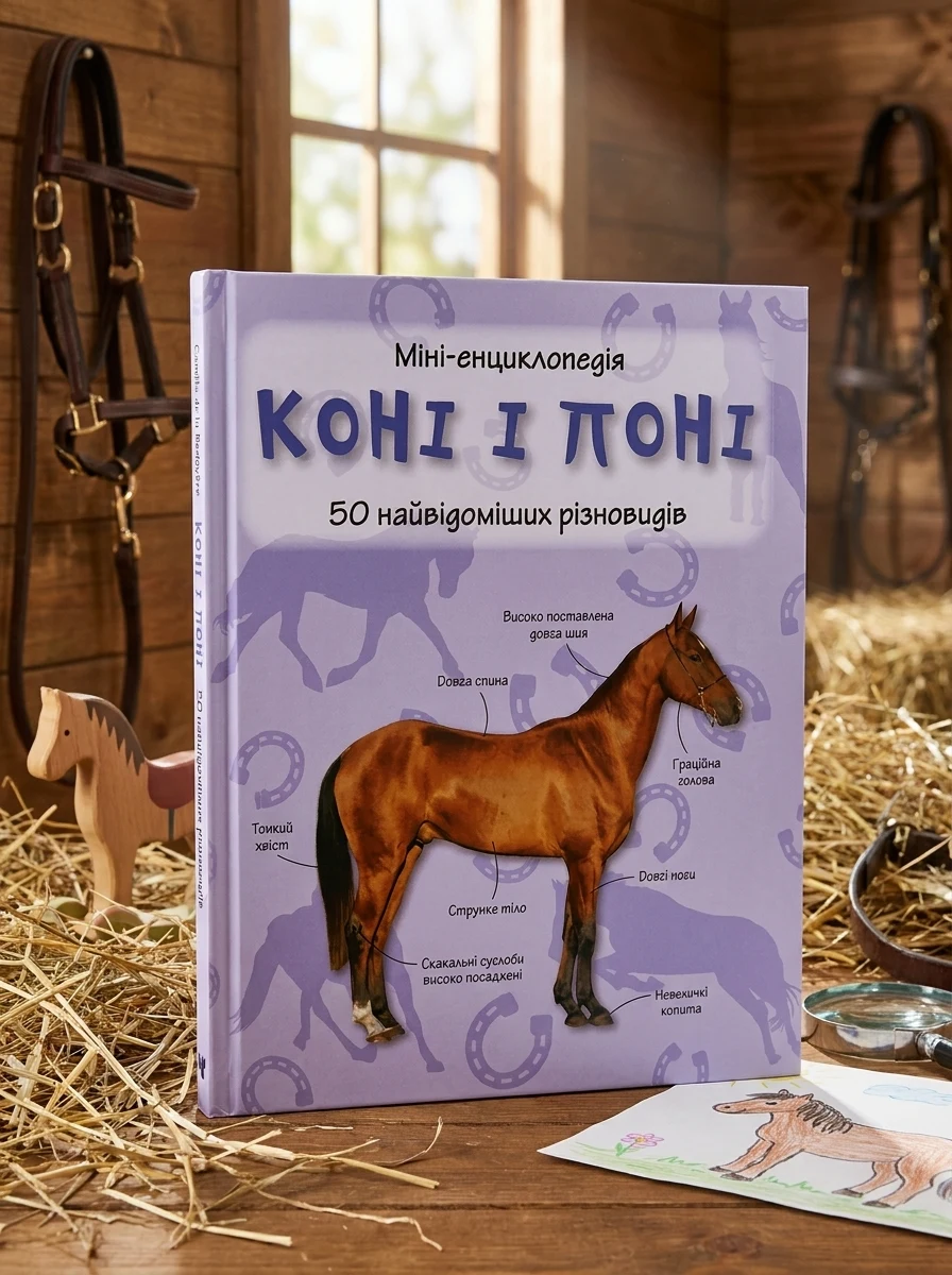 Коні і поні. 50 найвідоміших різновидів. Міні-енциклопедія