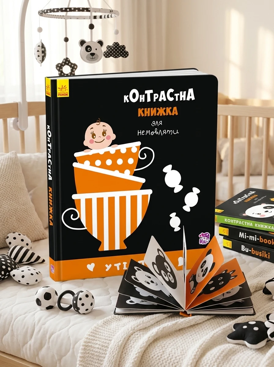 Контрастна книжка для немовляти. Уті-путі — Пізнавальні книги для дітей