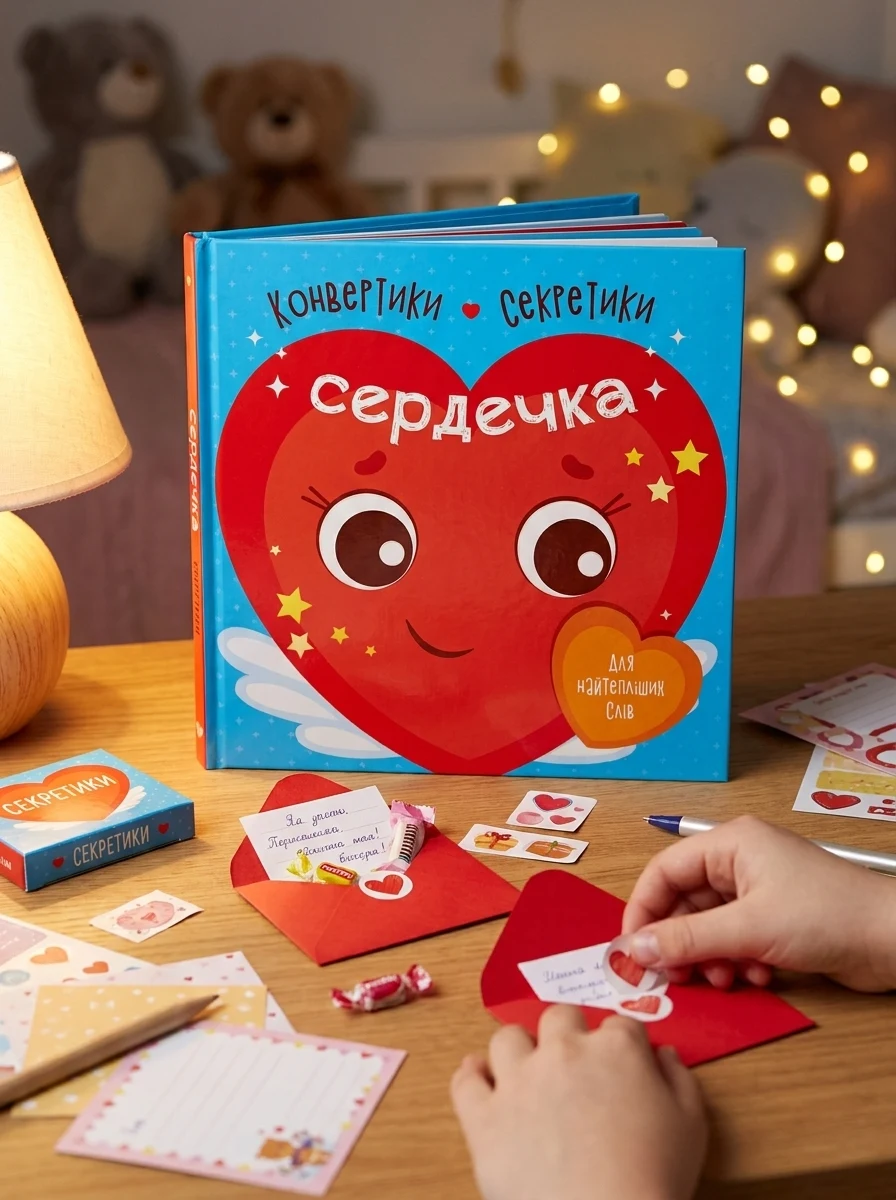 Конвертики-секретики. Сердечка — Книги-іграшки