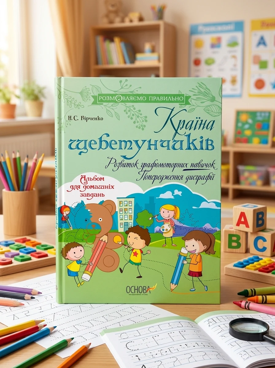 Країна щебетунчиків. Розвиток графомоторних навичок. Попередження дисграфії — Пізнавальні книги для дітей