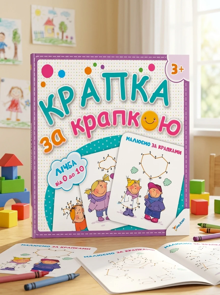 Крапка за крапкою. Малюємо за крапками. Лічба от 0 до 20 — Розвивальні книги