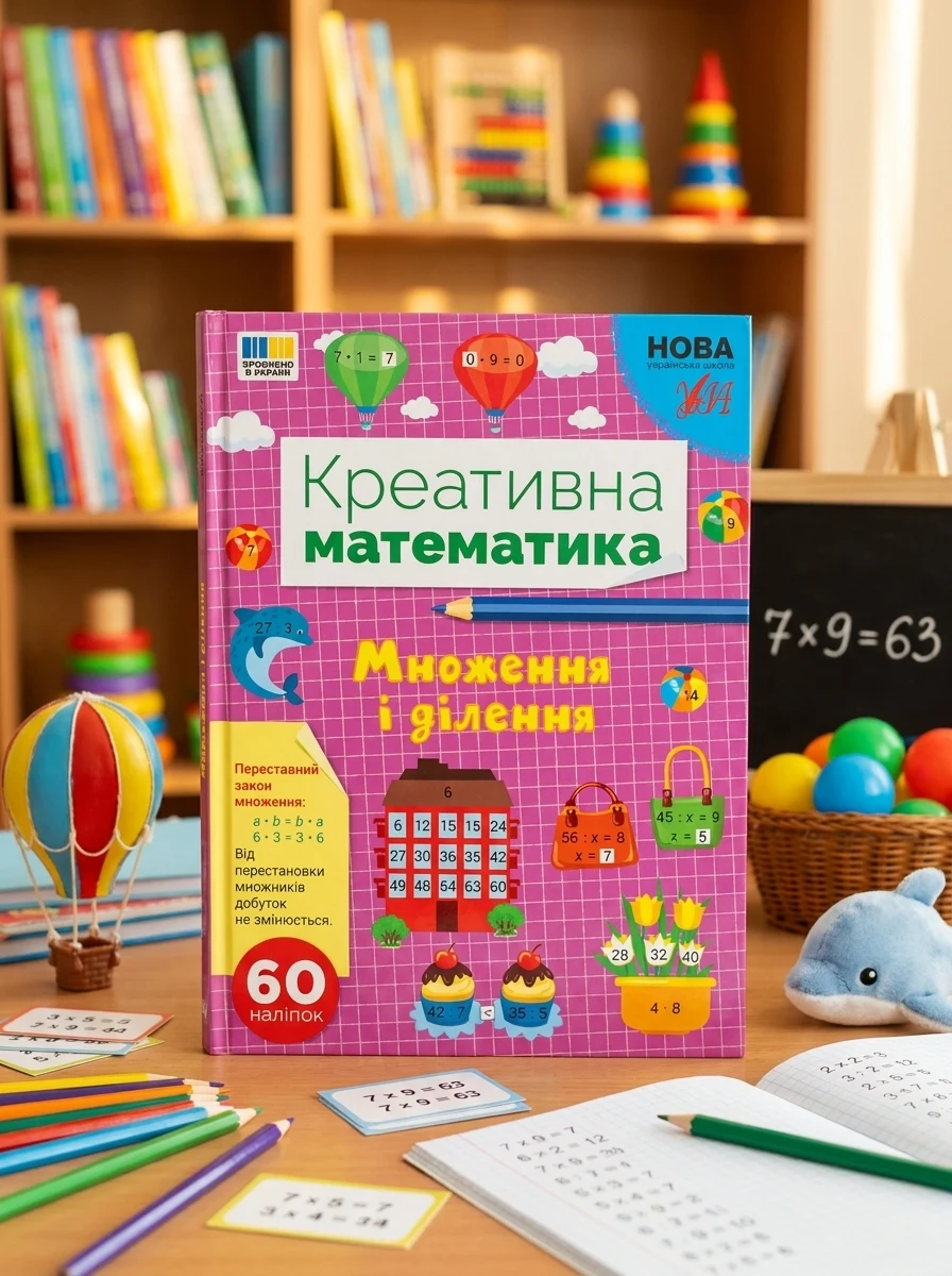 Креативна математика. Множення і ділення — Розвивальні книги