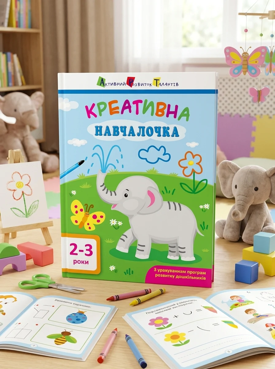 Креативна навчалочка. 2-3 роки — Книги-іграшки