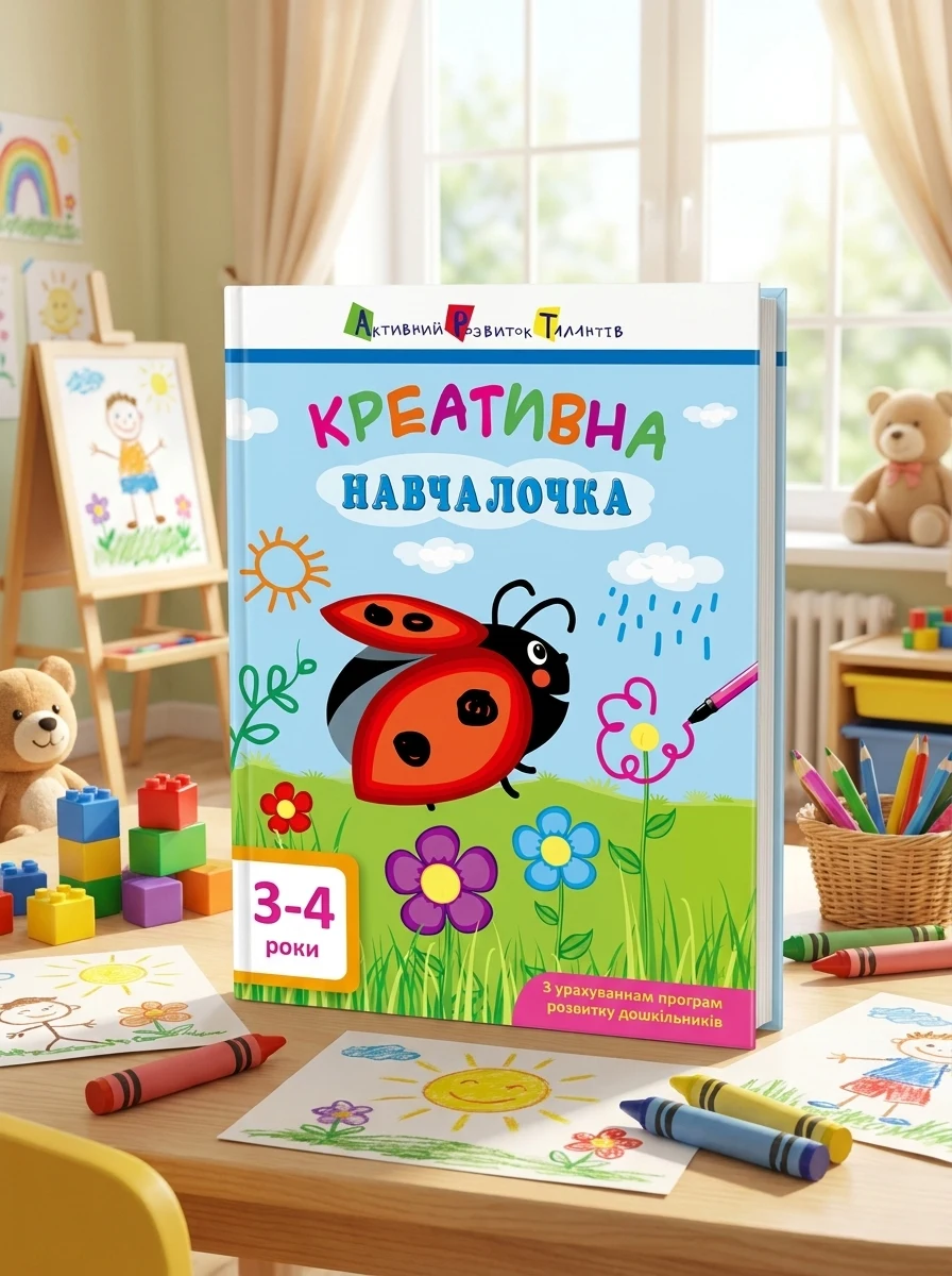 Креативна навчалочка. 3-4 роки — Книги-іграшки
