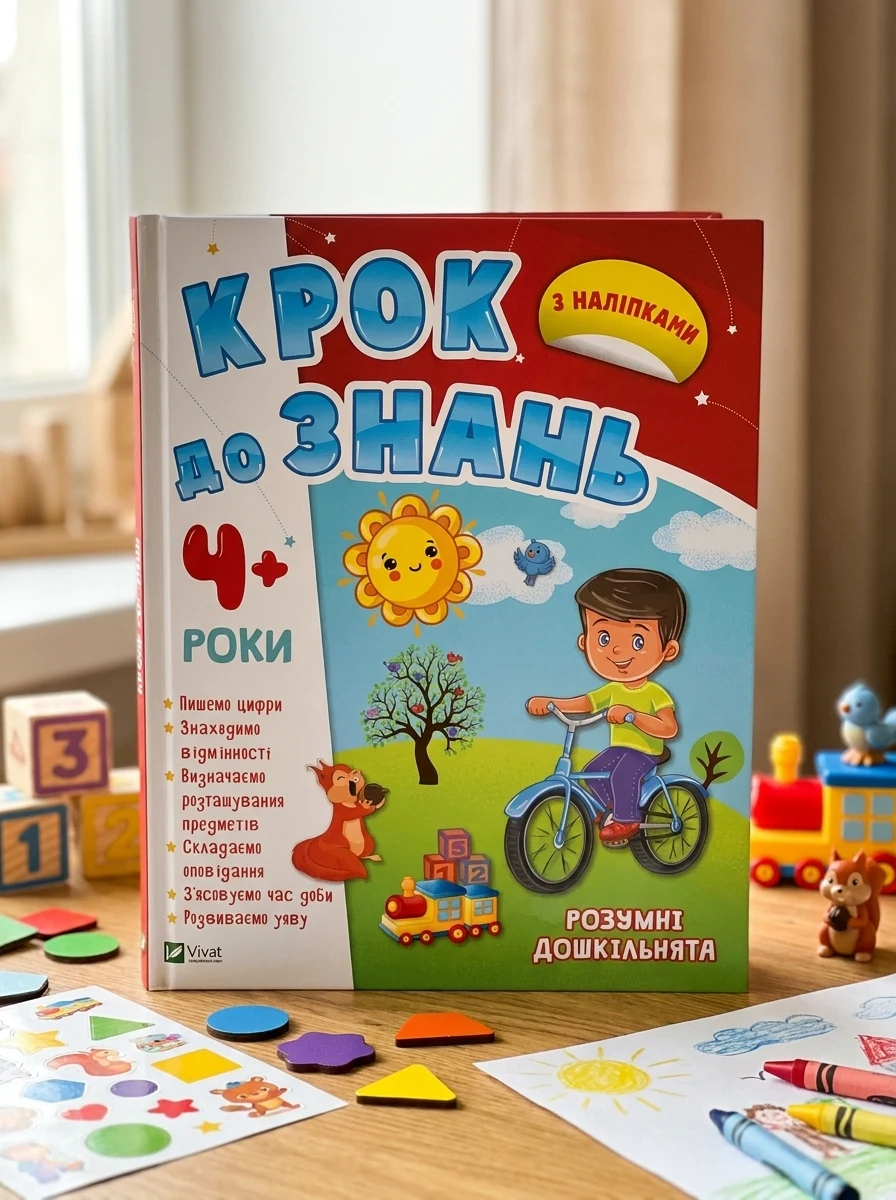 Крок до знань. Розумні дошкільнята. Від 4 років | купити книгу онлайн