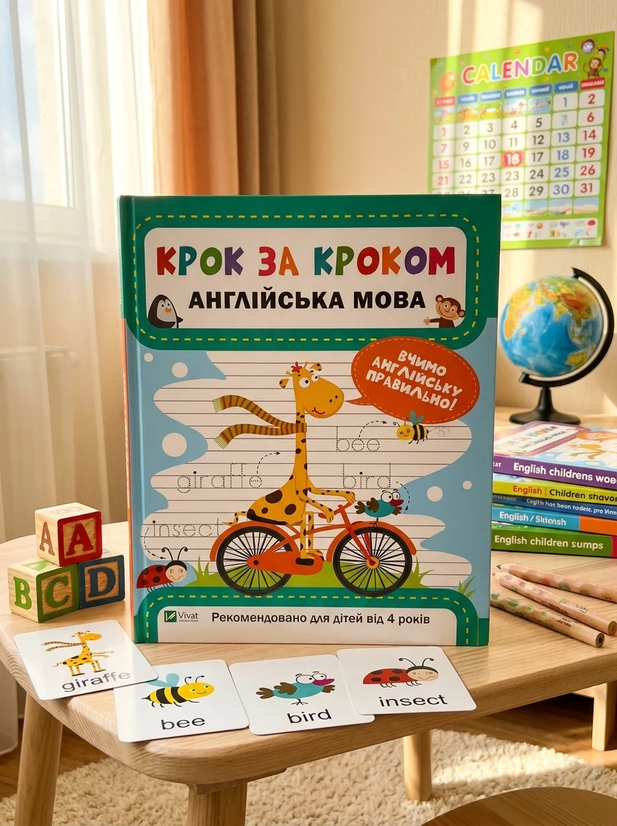 Крок за кроком. Англійська мова. Вчимо англійську правильно. Від 4 років