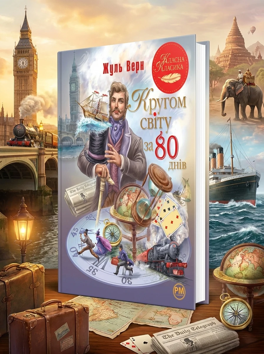 Кругом світу за 80 днів — Класична зарубіжна проза