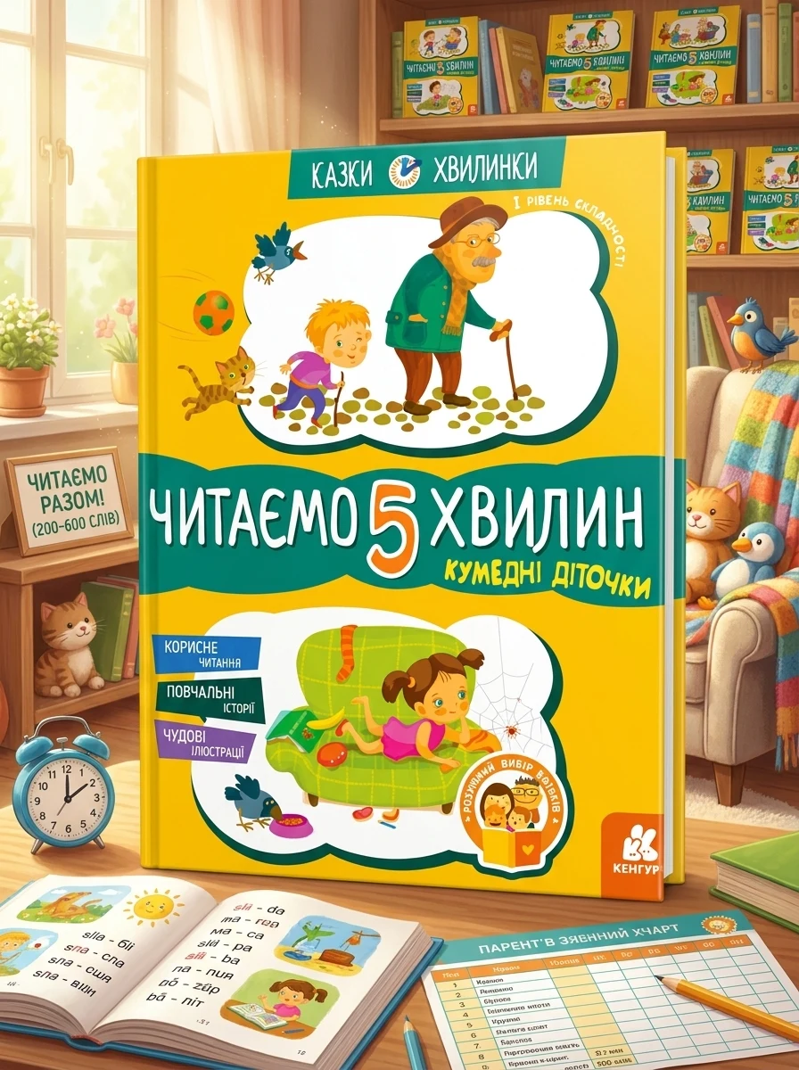 Кумедні діточки. Читаємо 5 хвилин. Перший рівень складності — Казки