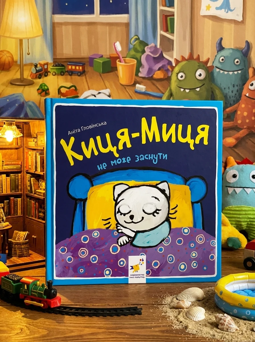 Киця-Миця не може заснути — Книги для малят
