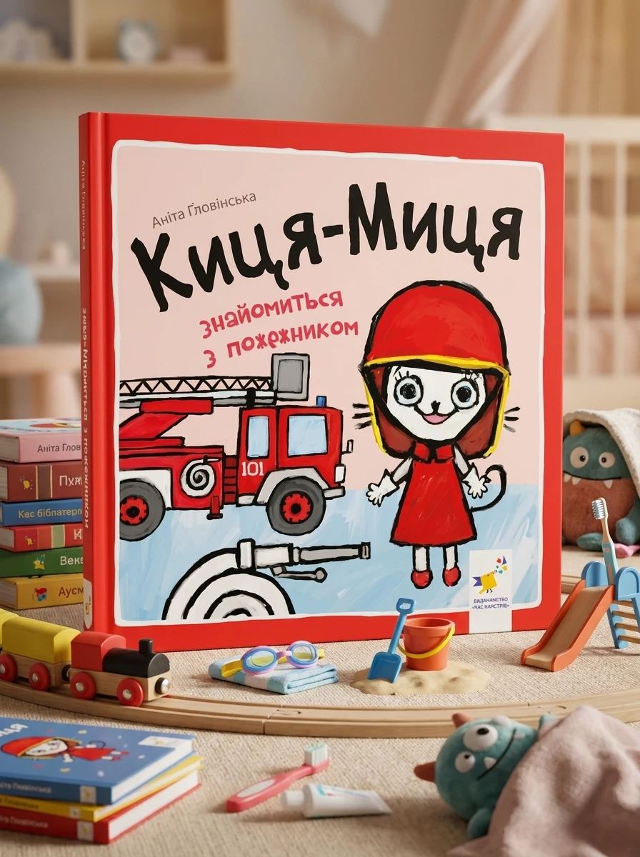 Киця-Миця знайомиться з пожежником — Книги для малят