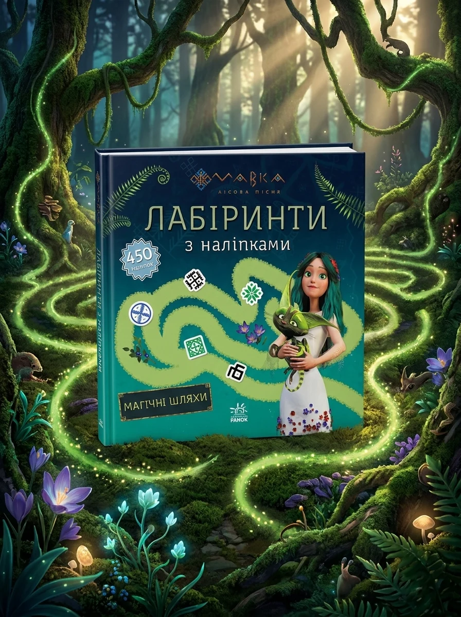 Лабіринти з наліпками. Магічні шляхи — Книги з наліпками