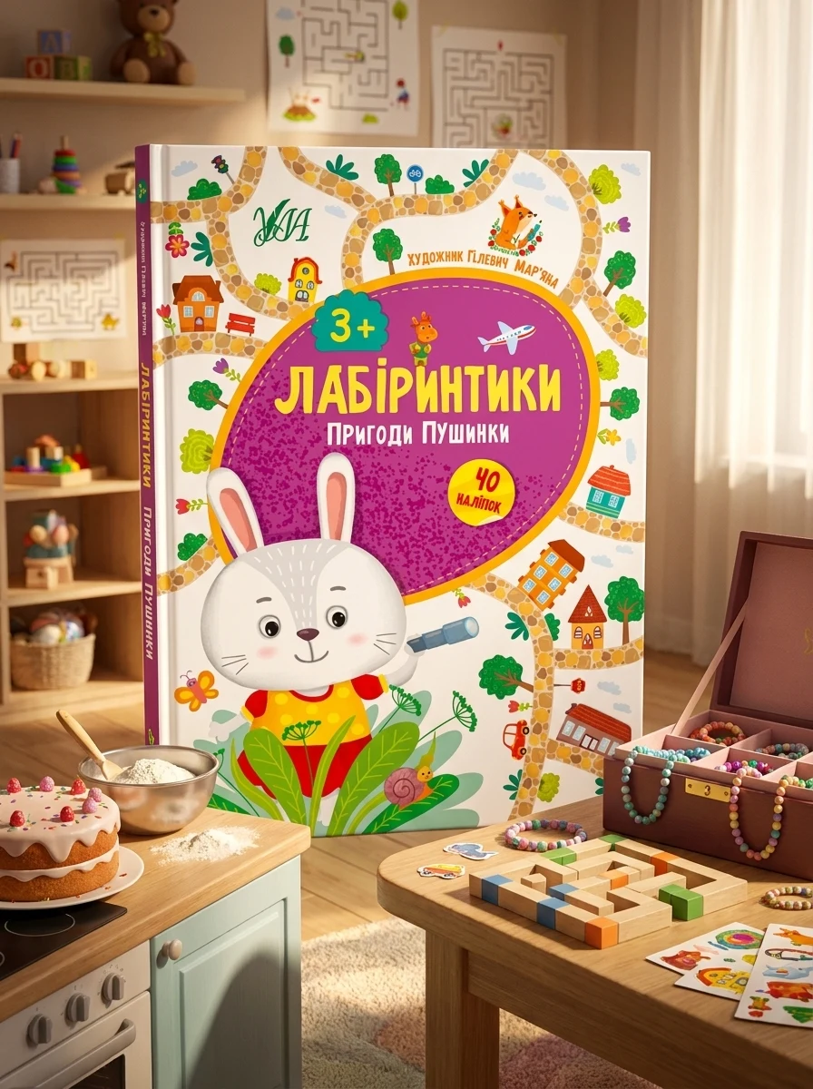 Лабіринтики. Пригоди Говорунчика. Від 3 років — Книги з наліпками