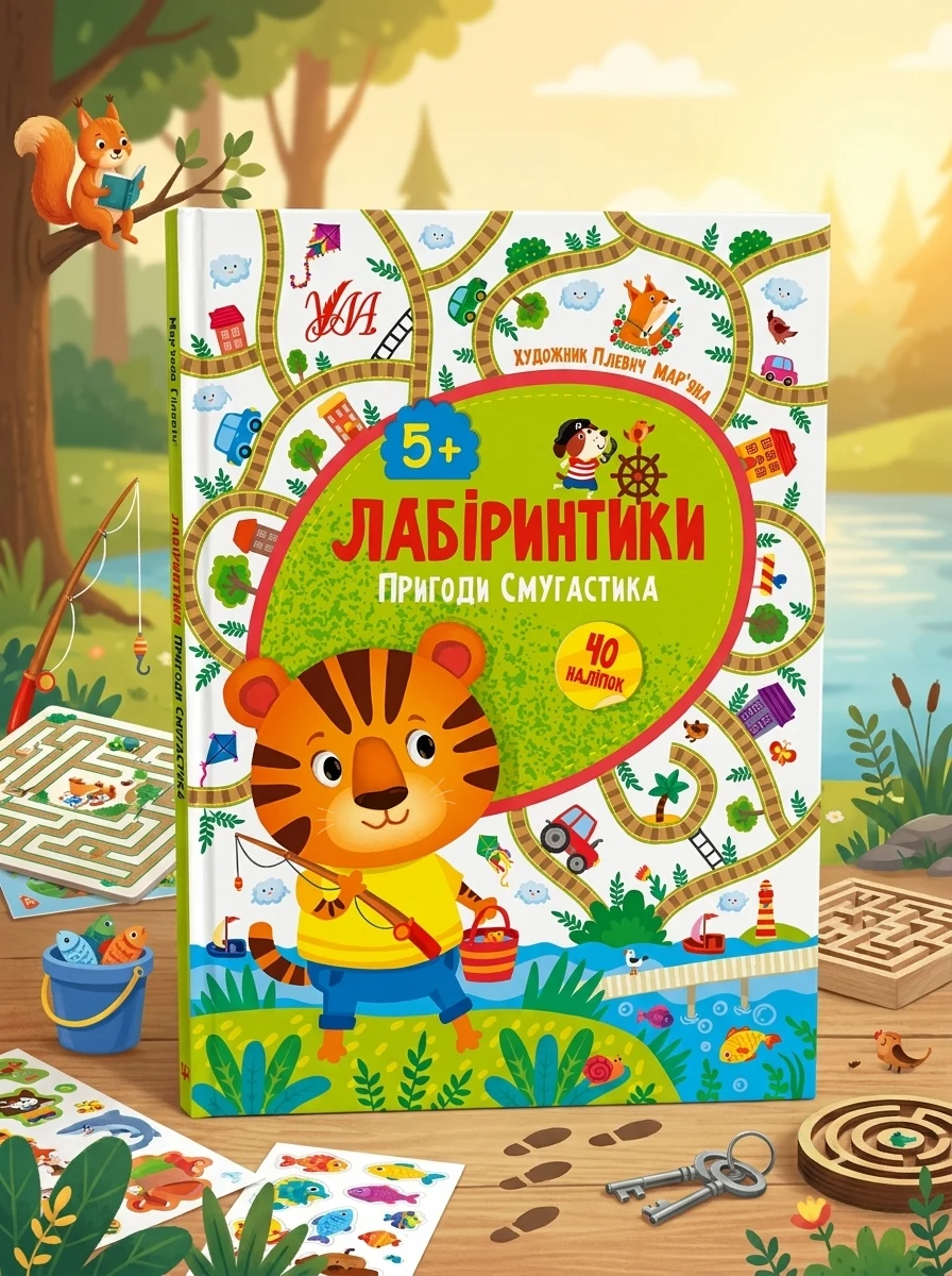 Лабіринтики. Пригоди Смугастика. Від 5 років — Розвивальні книги