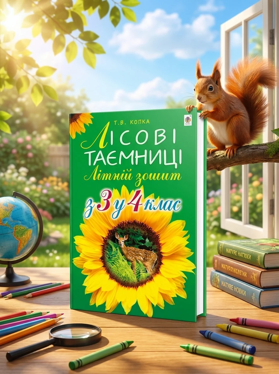 Літній зошит. З 3 у 4 клас. Лісові таємниці | купити книгу онлайн