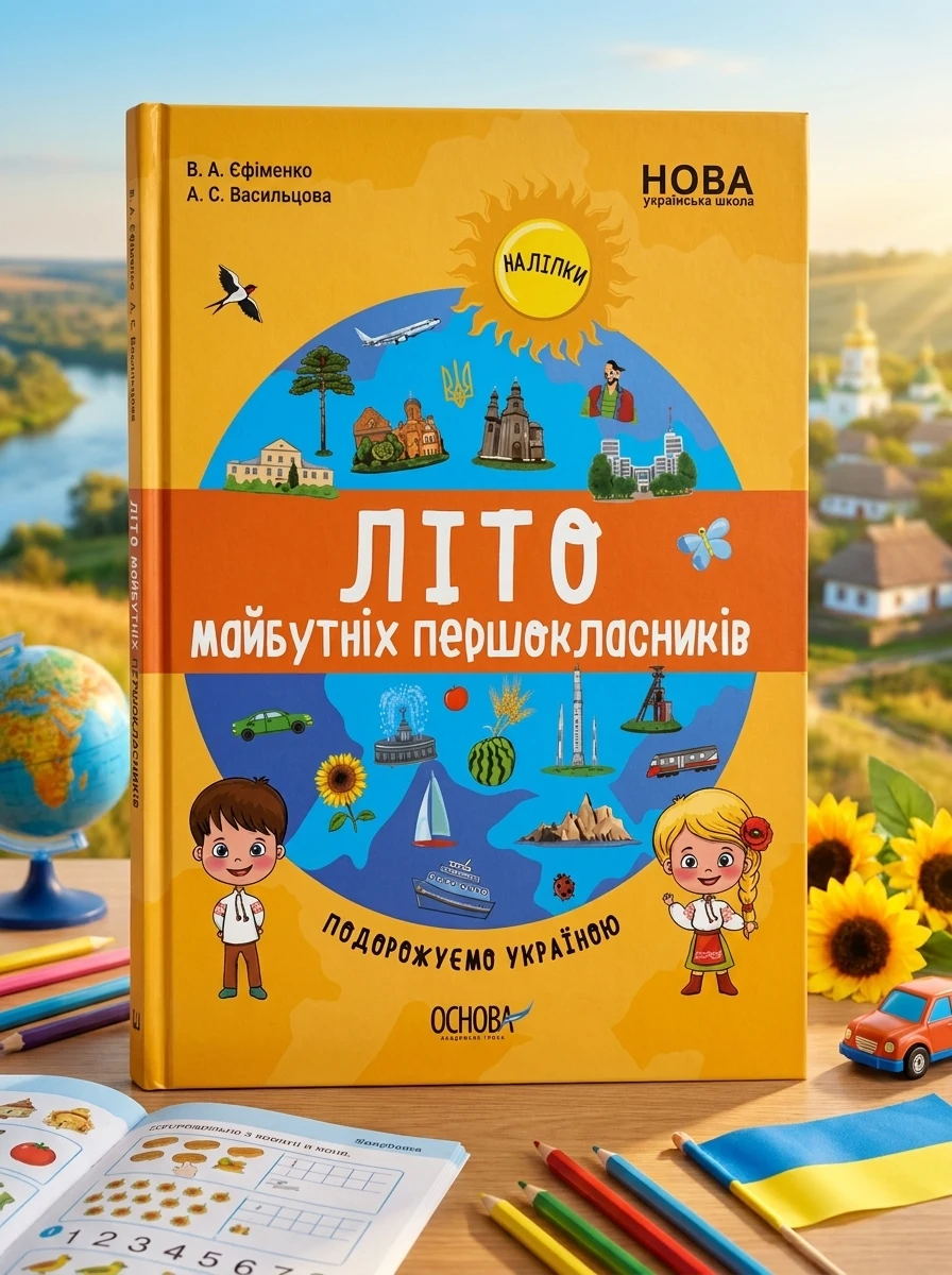 Літо майбутніх першокласників. Подорожуємо Україною — Розвивальні книги