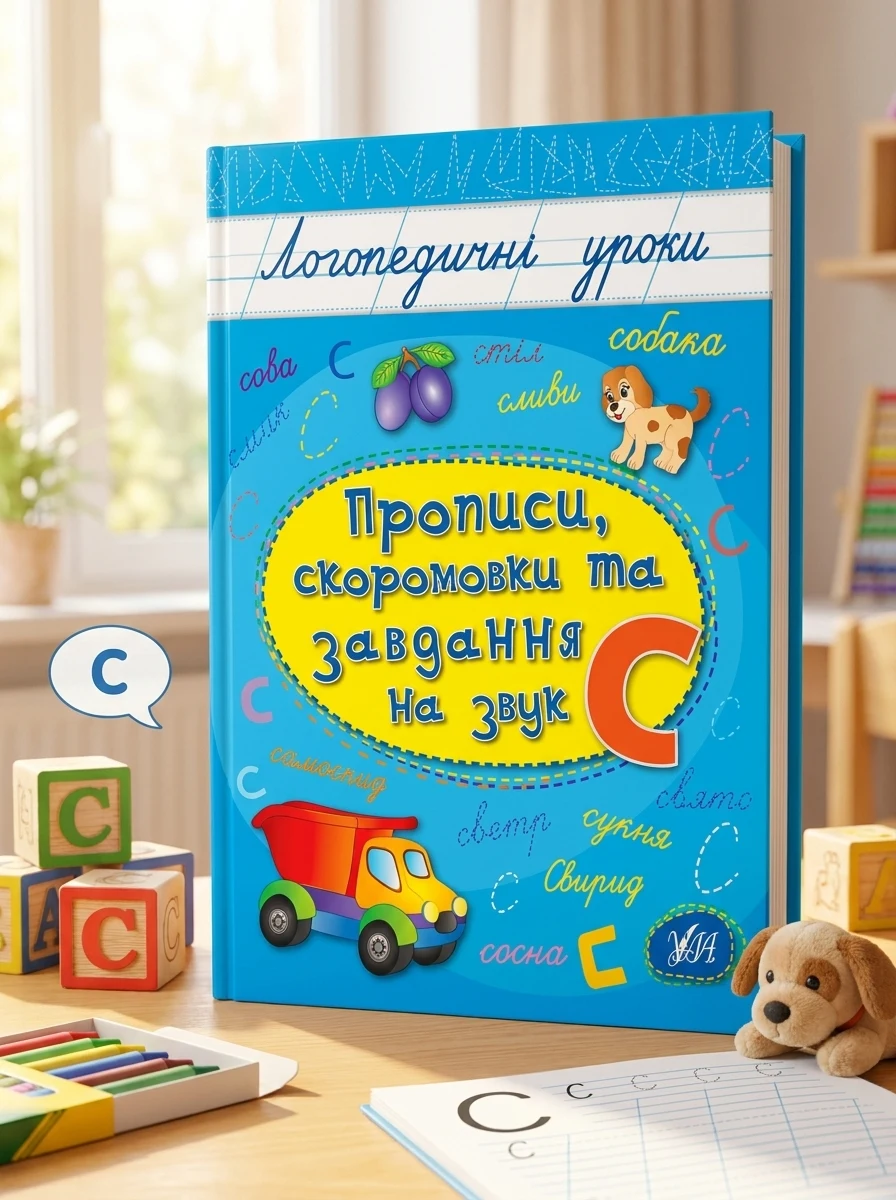 Логопедичні уроки. Прописи, скоромовки та завдання на звук С — Розвивальні книги