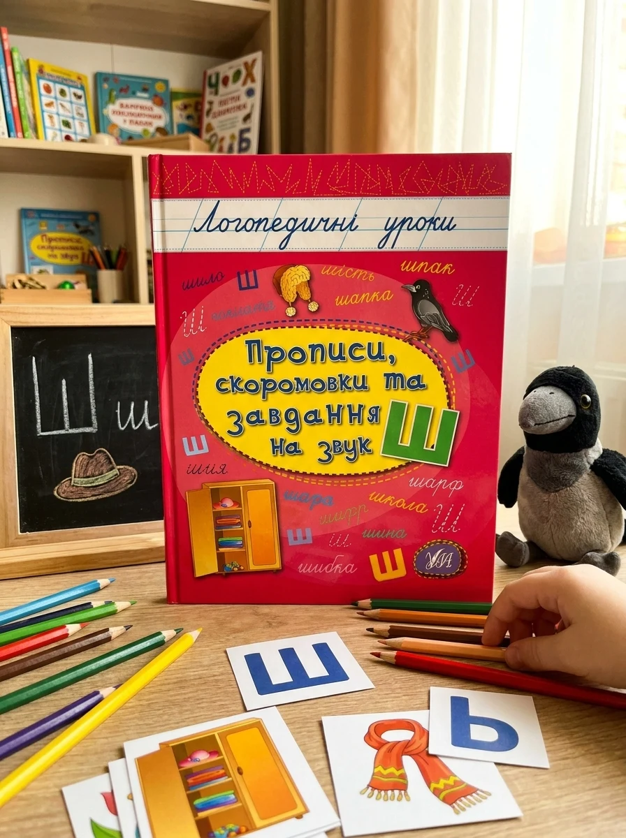 Логопедичні уроки. Прописи, скоромовки та завдання на звук Ш — Розвивальні книги