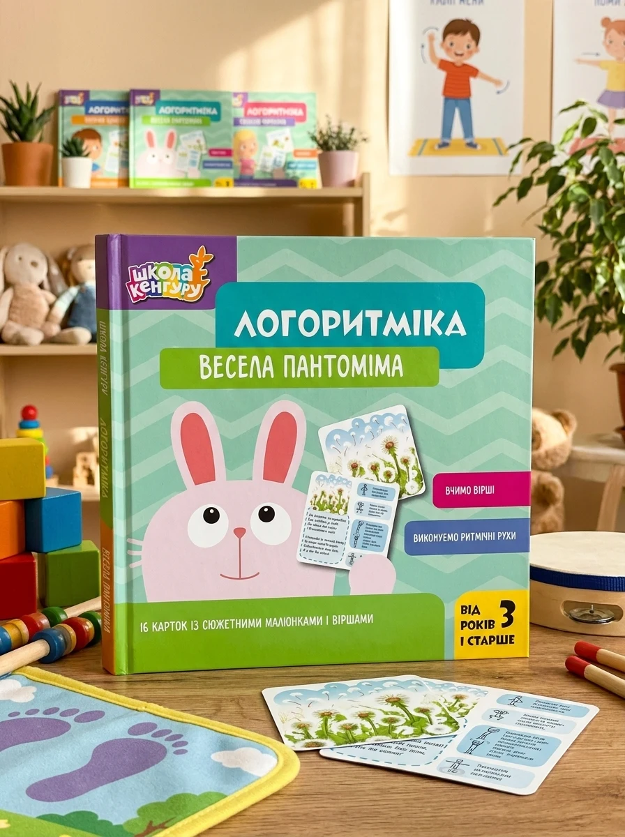 Логоритміка. Весела пантоміма — Розвивальні книги