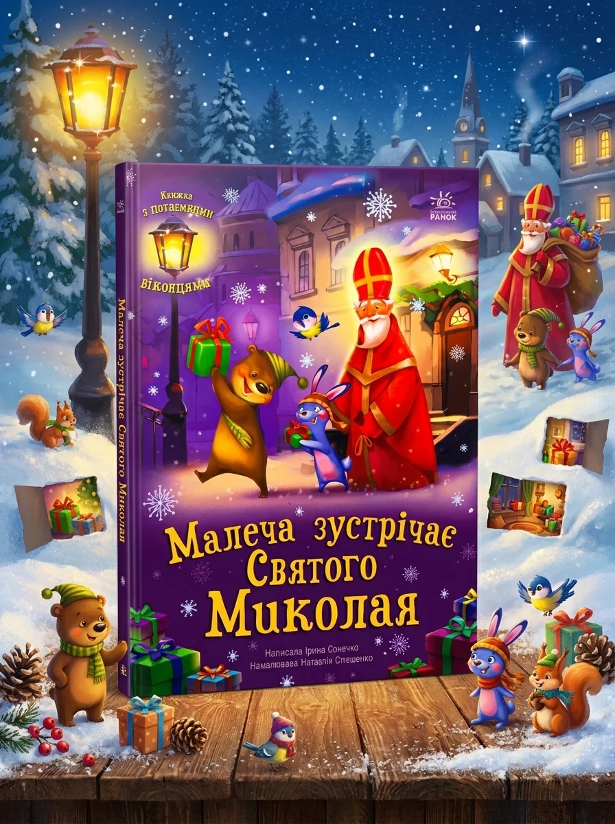 Малеча зустрічає Святого Миколая — Книги-іграшки