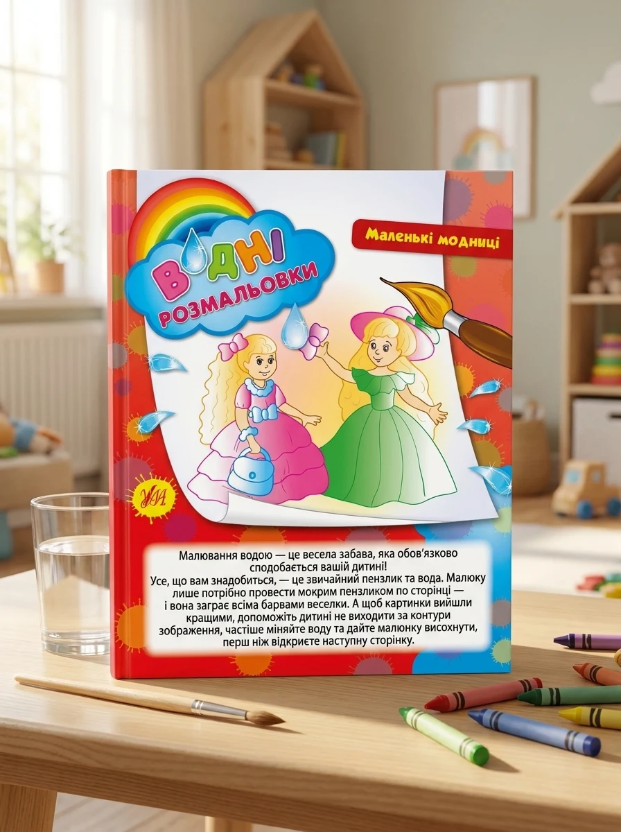 Маленькі модниці. Водні розмальовки — Розмальовки для дітей