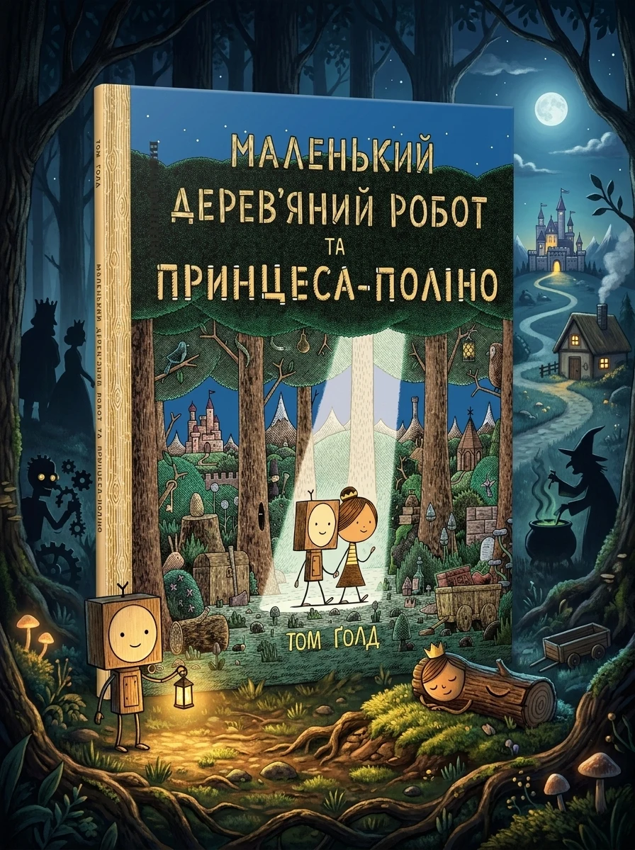 Маленький дерев'яний робот та принцеса-поліно | купити книгу онлайн