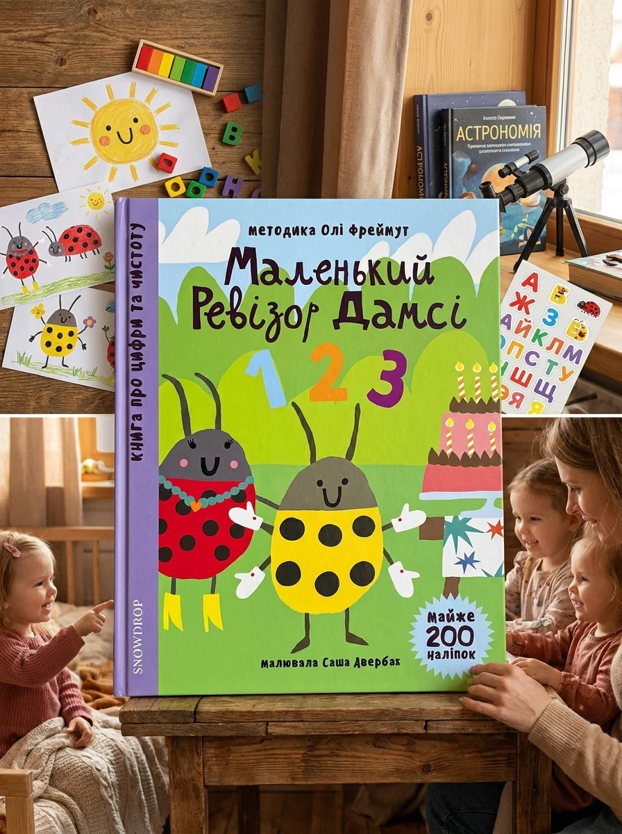 Маленький ревізор Дамсі. «123» — Книги з наліпками