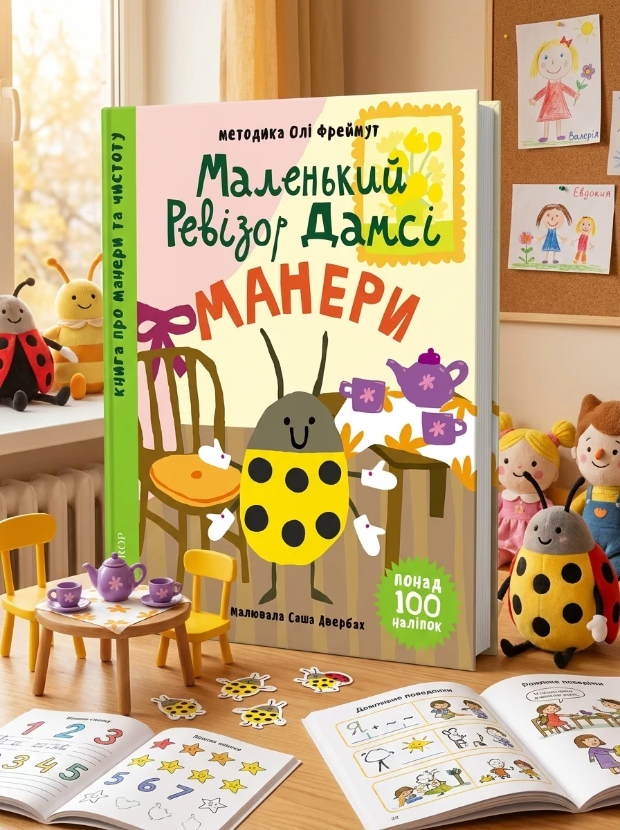 Маленький ревізор Дамсі. Манери — Книги з наліпками