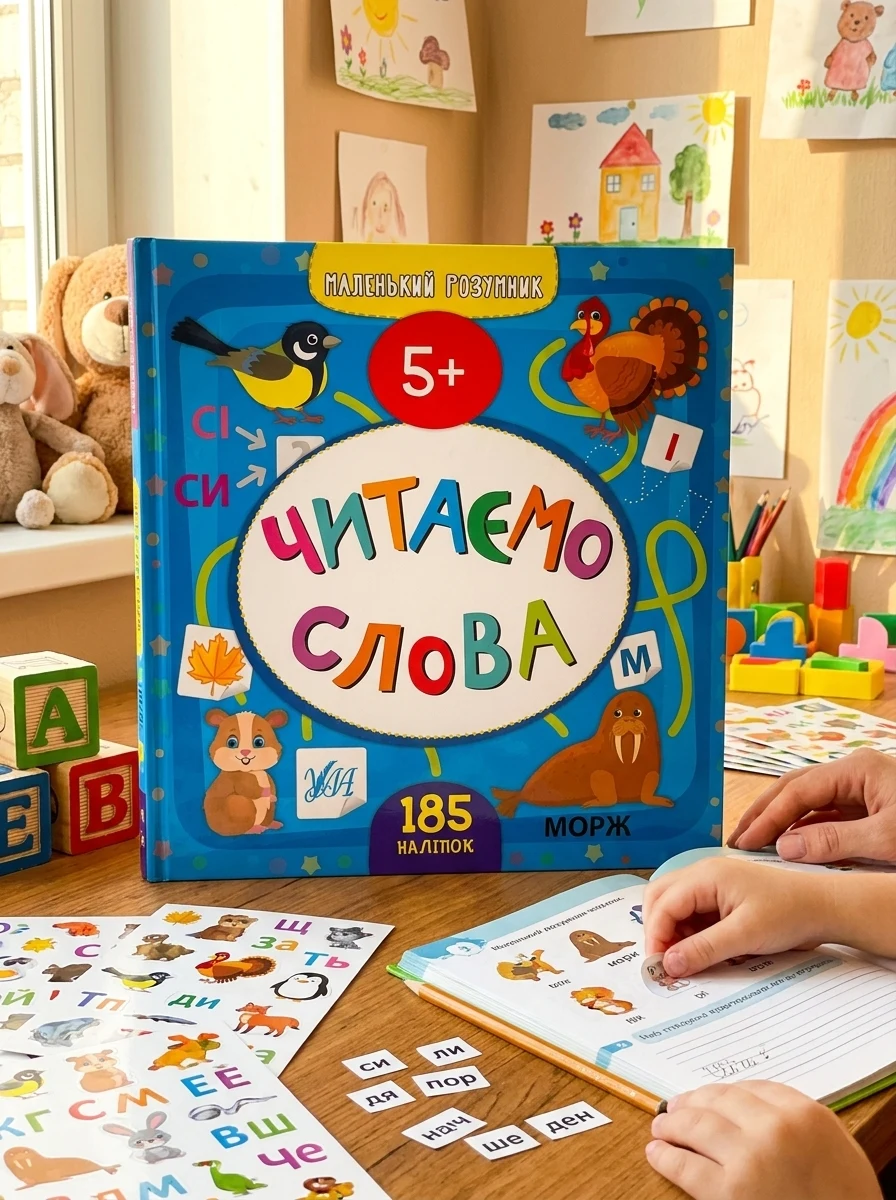 Маленький розумник. Читаємо слова. Від 5 років — Розвивальні книги