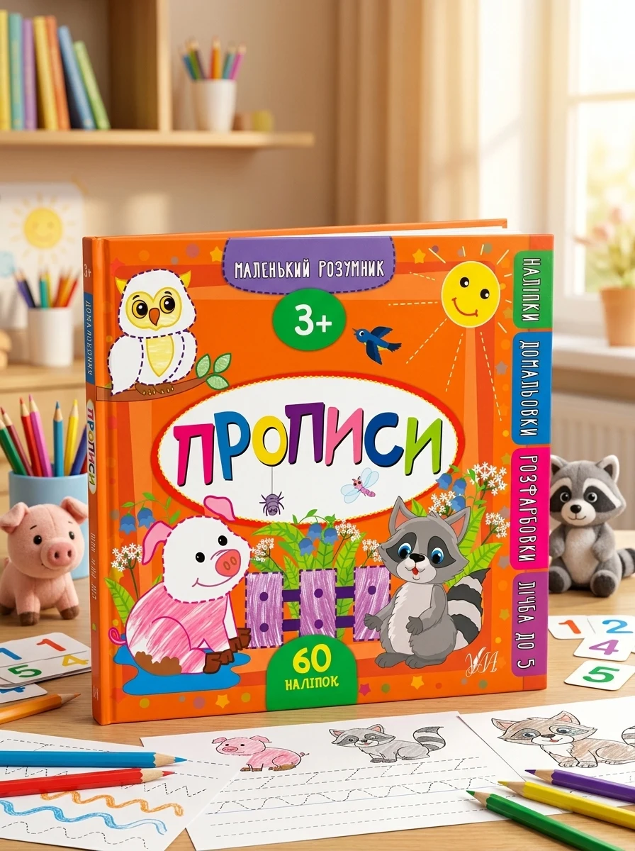 Маленький розумник. Прописи. 3+ — Розвивальні книги