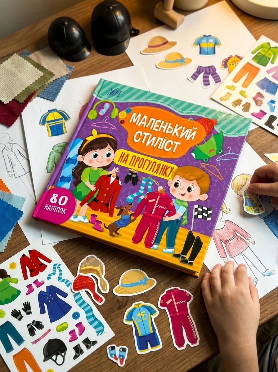 Маленький стиліст. На прогулянку — Книги з наліпками