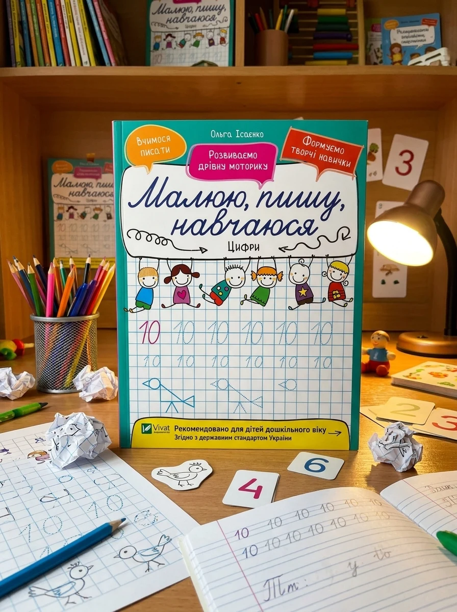 Малюю, пишу, навчаюся. Цифри — Розвивальні книги