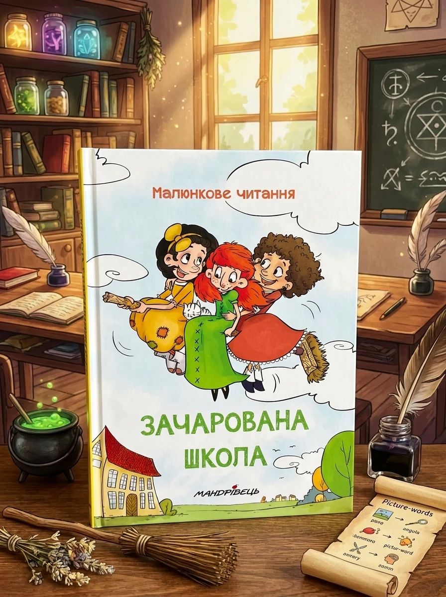 Малюнкове читання. Зачарована школа — Розвивальні книги