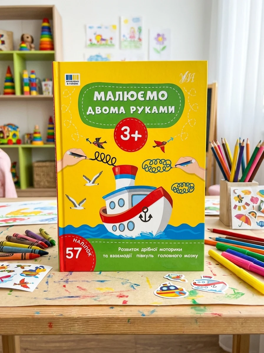 Малюємо двома руками. Від 3 років — Розвивальні книги
