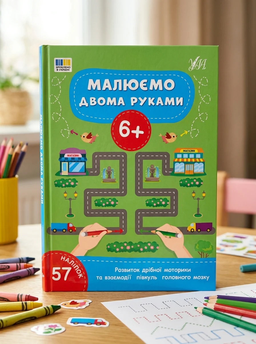 Малюємо двома руками. Від 6 років — Розвивальні книги