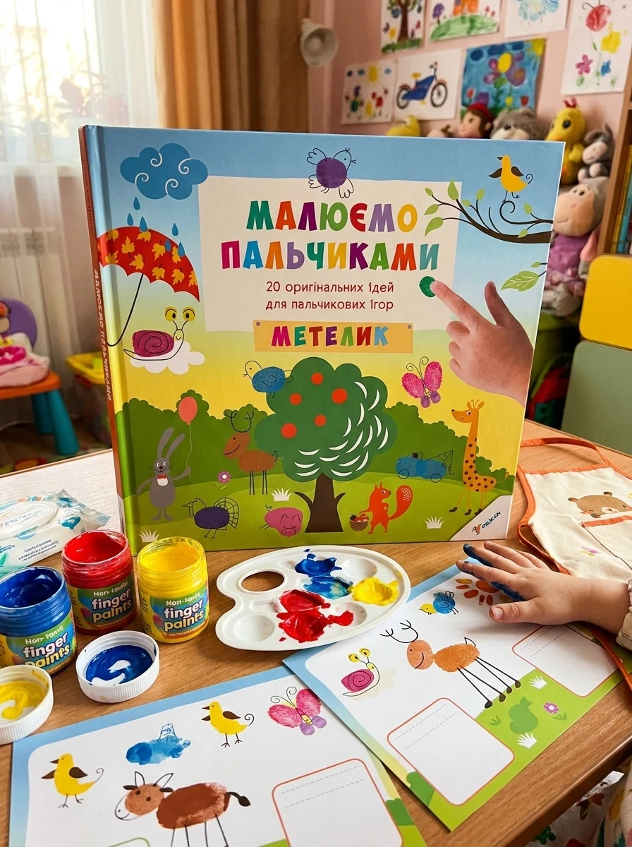 Малюємо пальчиками. Метелик — Розвивальні книги