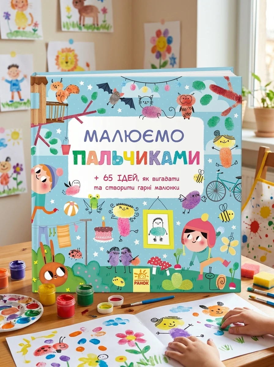 Малюємо пальчиками — Розмальовки для дітей