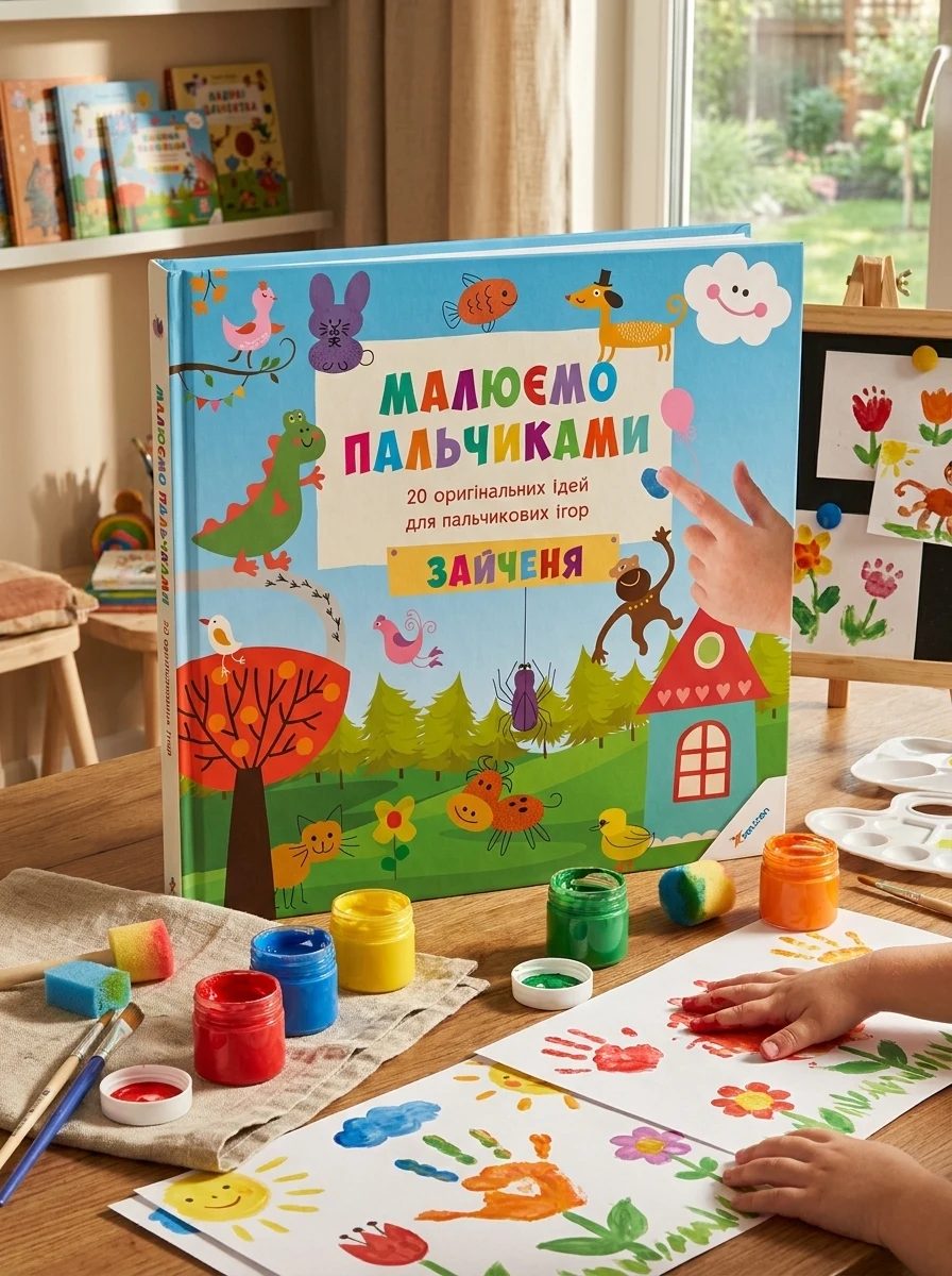 Малюємо пальчиками. Зайченя
