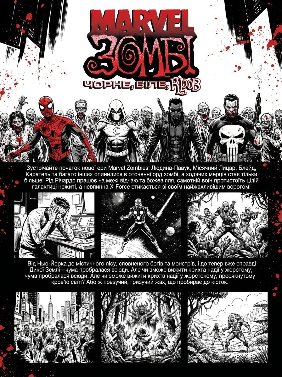 Marvel Зомбі. Чорне, Біле, Кров. Випуск 1 (обкладинка D) — фото 2