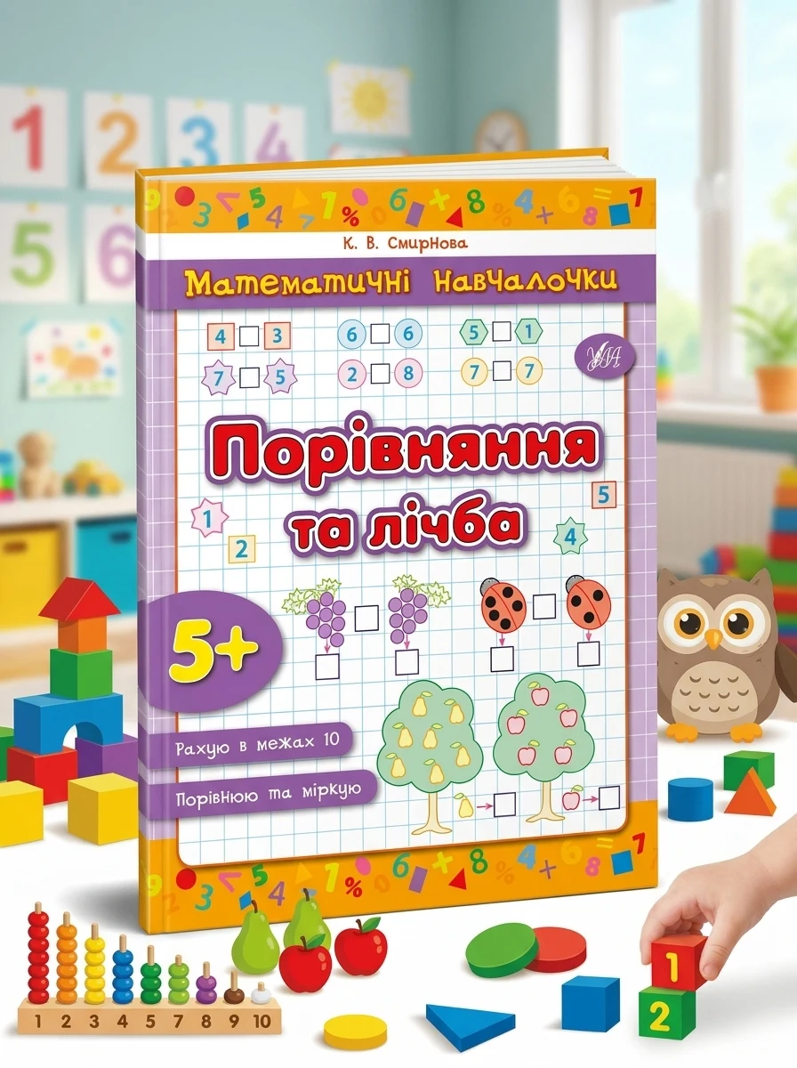 Математичні навчалочки. Порівняння та лічба. Від 5 років — Підготовка до школи