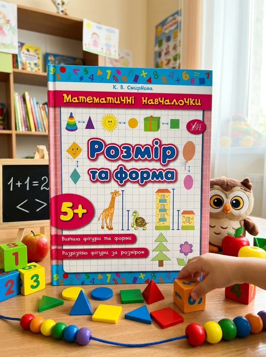 Математичні навчалочки. Розмір та форма. Від 5 років — Підготовка до школи