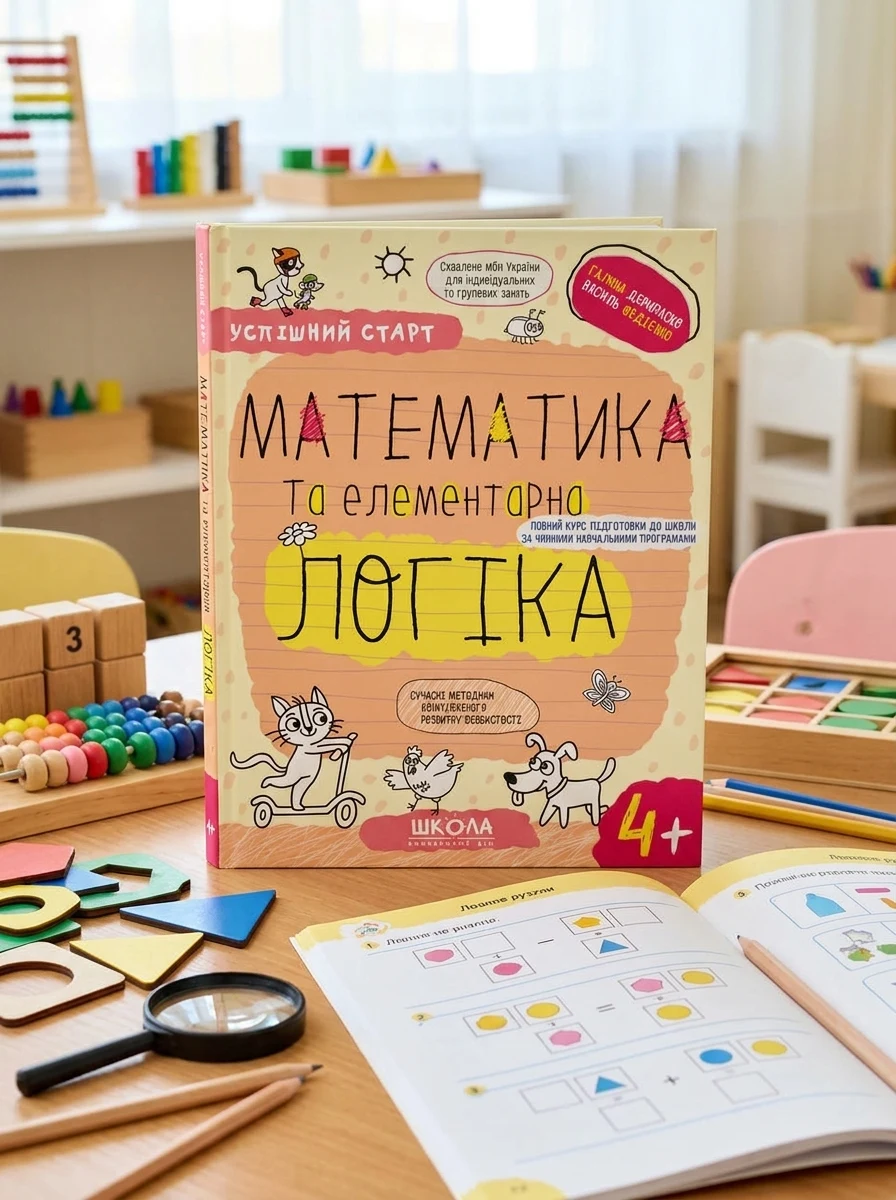Математика та елементарна логіка. Від 4 років — Розвивальні книги