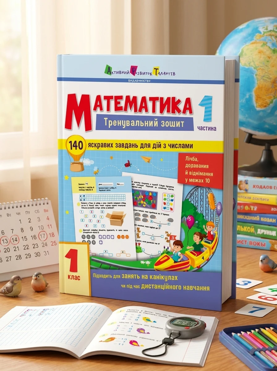 Математика. Тренувальний зошит. 1 клас. 1 частина — Книги зі шкільної програми