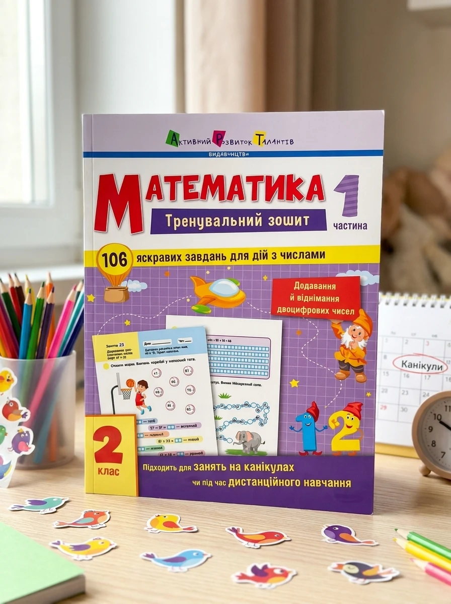 Математика. Тренувальний зошит. 2 клас. Частина 1 — Книги зі шкільної програми