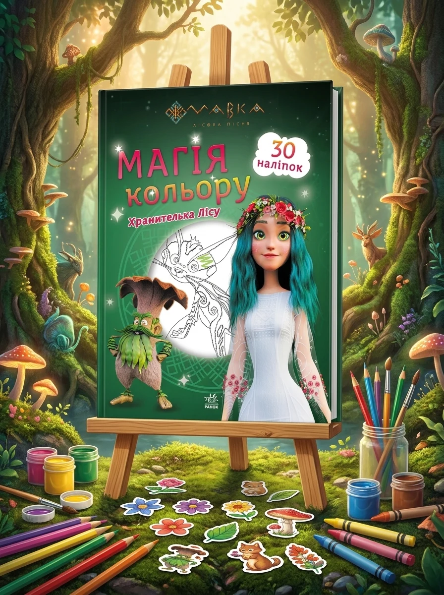 Мавка. Магія кольору. Хранителька Лісу. 30 наліпок | купити книгу онлайн