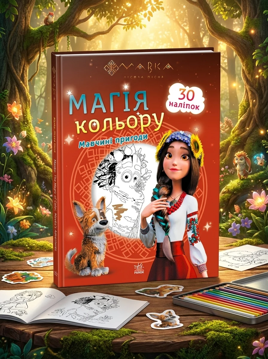Мавка. Магія кольору. Мавчині пригоди. 30 наліпок | купити книгу онлайн