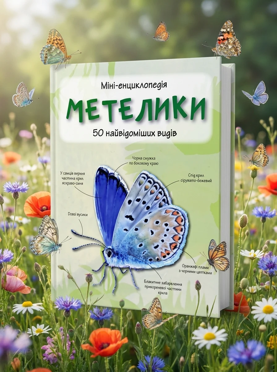 Метелики. 50 найвідоміших видів. Міні-енциклопедія — Дитячі енциклопедії