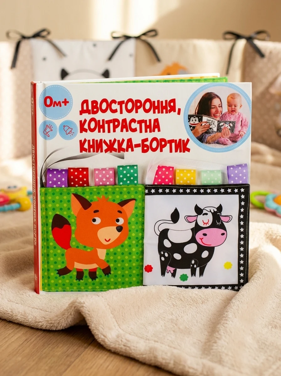 М'яка книжка-бортик «Корівка Му» — Книги-іграшки